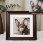 Framed Custom Pet Portrait