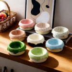 Creative Ice Cream Ceramic Pet Bowl